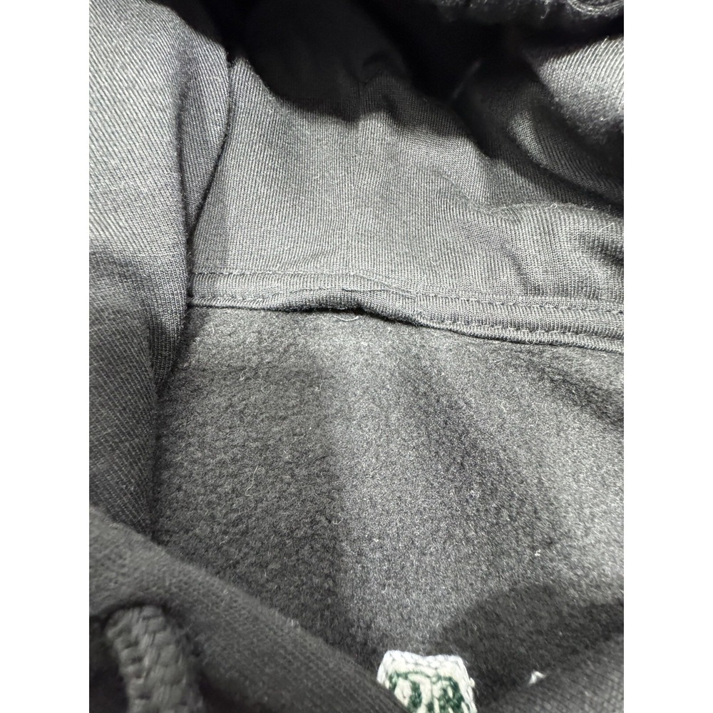 NBA Milwaukee Bucks Mens Full Zip Black Hooded Sweatshirt Size L/XL Authentic - Picture 6 of 9